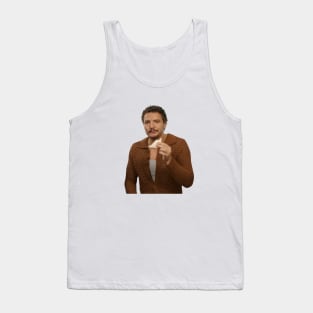 Pedro Pascal eating a toast Tank Top